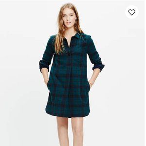 Madewell Shirt Dress in Alma Plaid